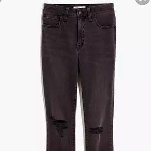 Madewell Curvy High Rise Skinny Black Jeans